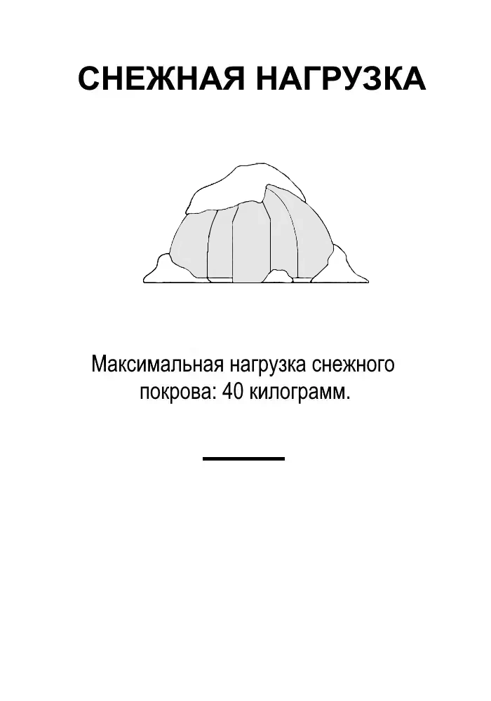 Снежная нагрузка на купольной палатке